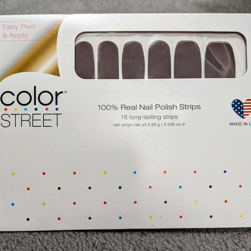 Color Street Nail Strips - Sleek Dark Shade- Berlin It To Win It